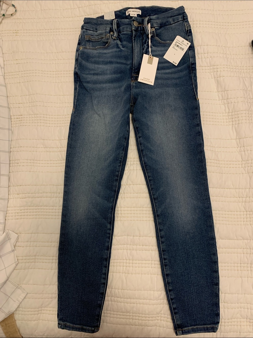 NWT Good American Good Waist Crop Jeans Size 4/27